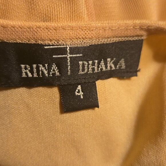 Anthropologie Rina Dhaki Rubied Dusk Dress Formal Boho Embroidered Size 4 - Picture 8 of 10